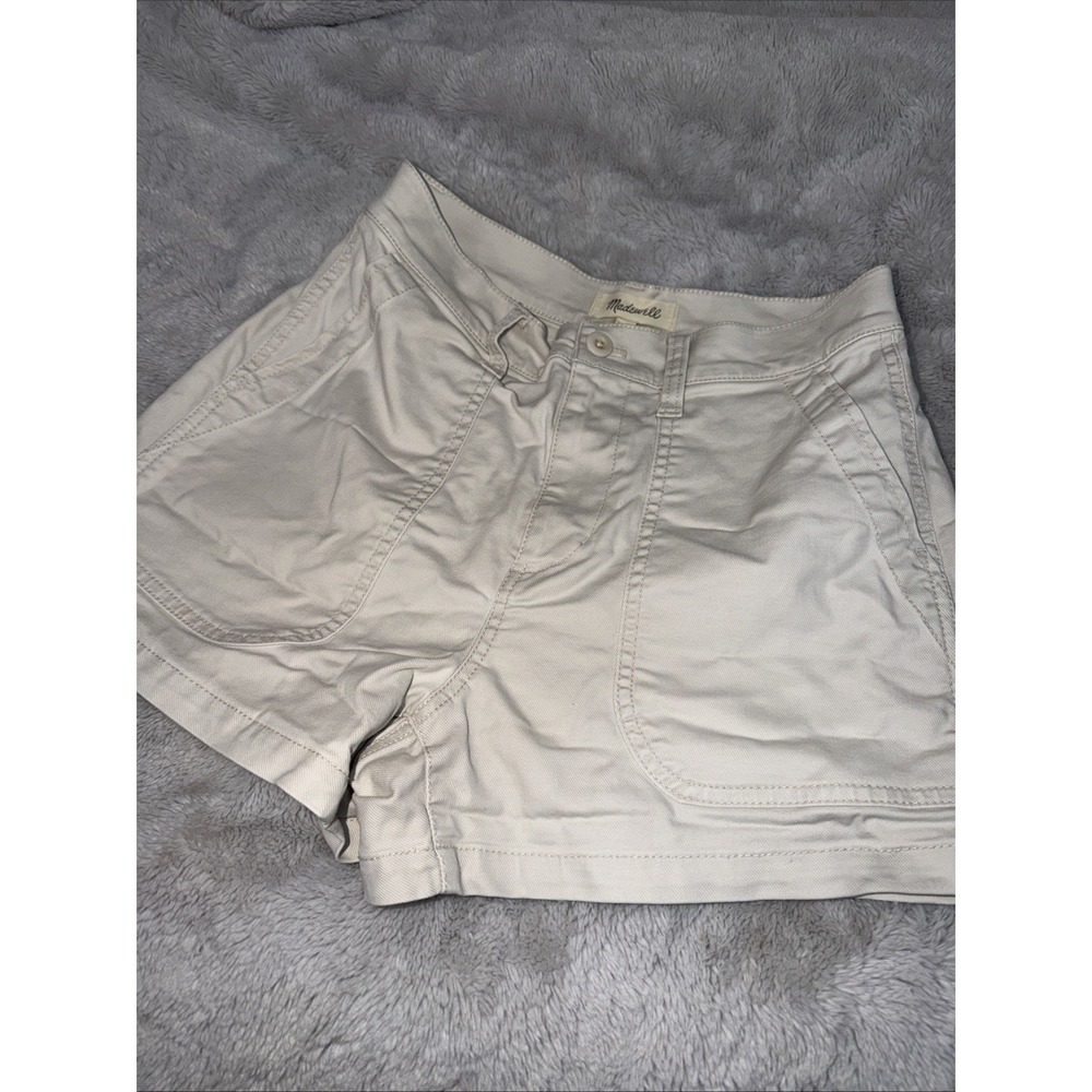 Madwell Women's The Perfect Vintage Fatigue Short in Light Stone Size 26